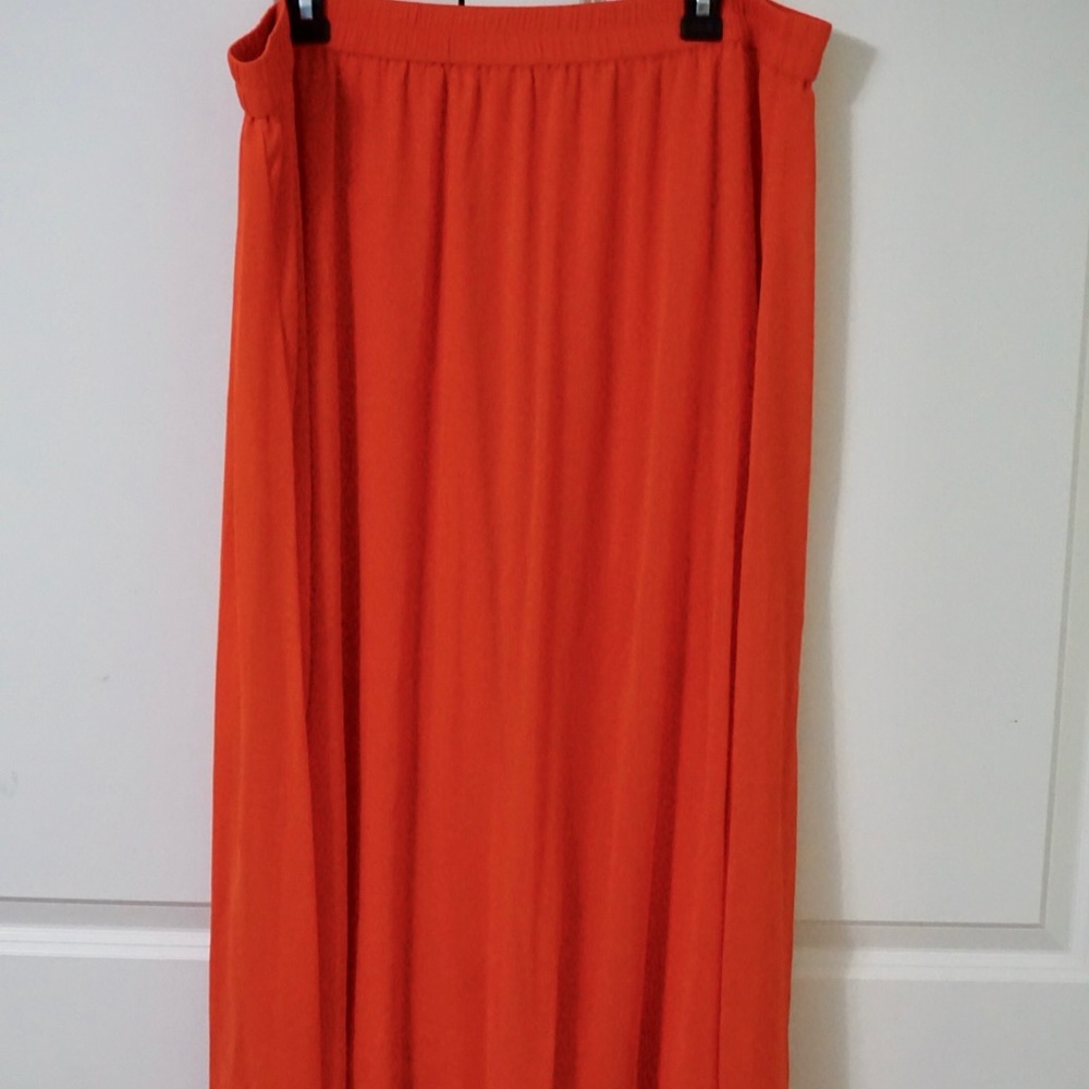 Old Navy Orange Maxi Skirt